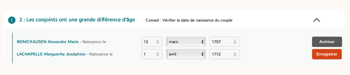 généalogie vérifier l'arbre corriger les erreurs