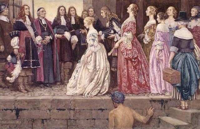 L'arrivée des Filles du Roi - Eleanor Fortescue Brickdale