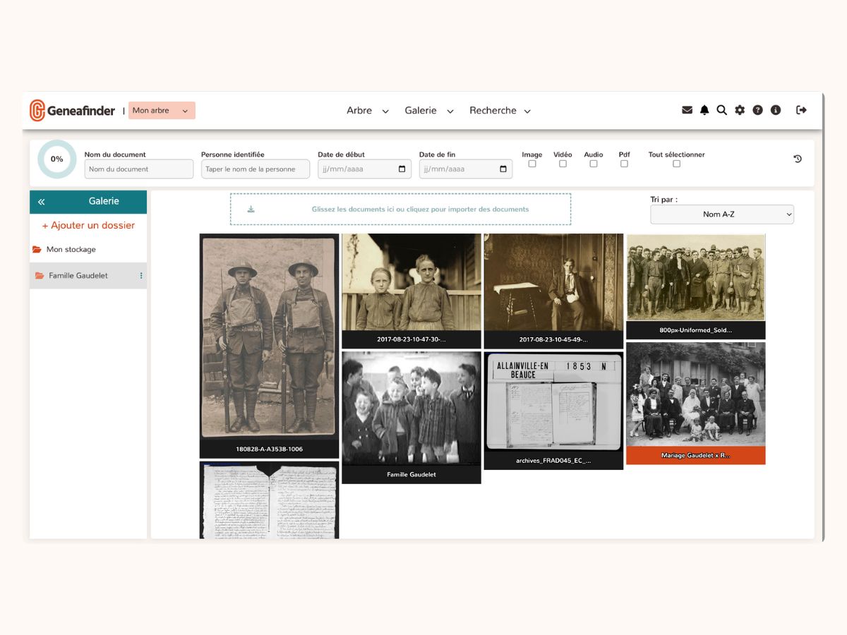 geneafinder - galerie multimedia