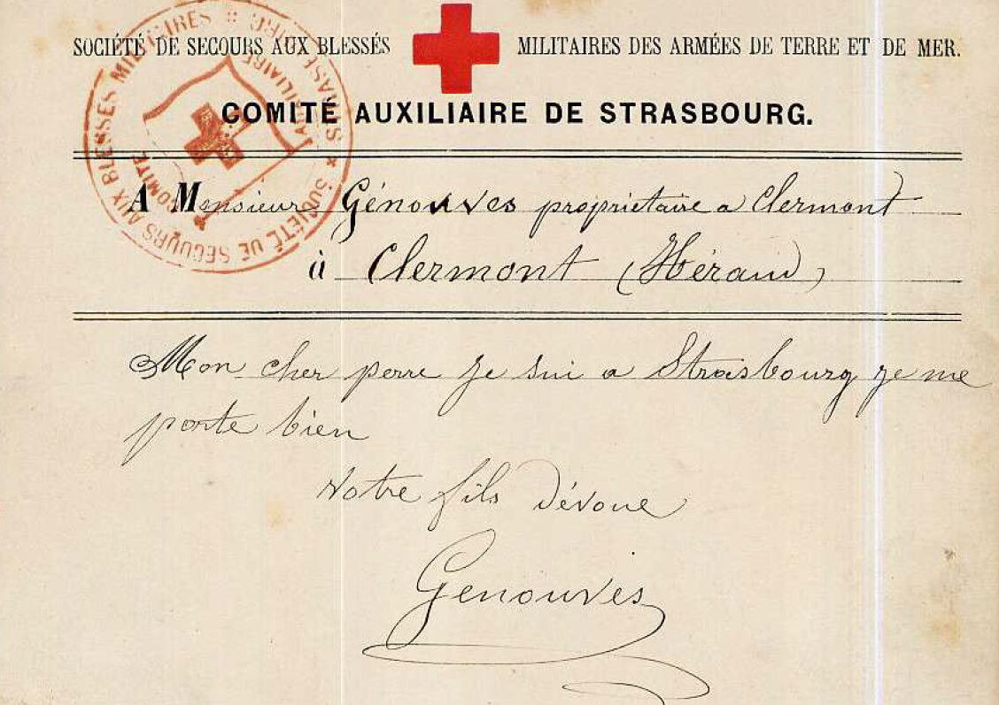 Carte postale guerre franco-prussienne