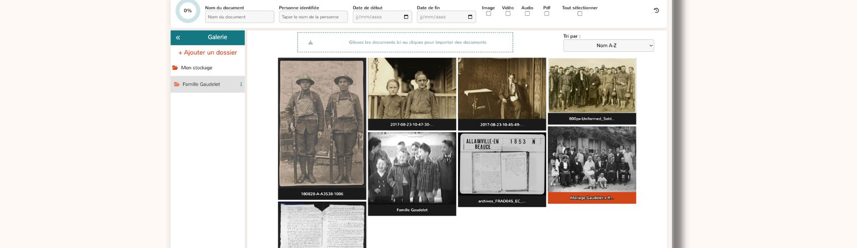Galerie multimédia Geneafinder : conservez et partagez vos souvenirs familiaux en toute sécurité