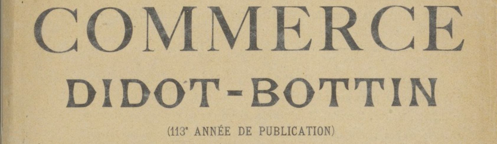 Utiliser les annuaires professionnels pour localiser vos ancêtres commerçants et artisans